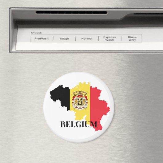 Belgium Silhouette, flag, Magneet (Insitu (Vaatwasser))