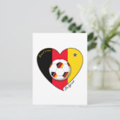 BELGIUM Soccer 2014. Fútbol van Belgica Briefkaart (Staand voorkant)