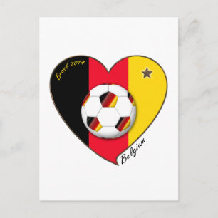 BELGIUM Soccer 2014. Fútbol van Belgica Briefkaart