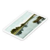 Belgradenmeer, Maine 1910 Briefkaart Magneet (Linkerzijde)