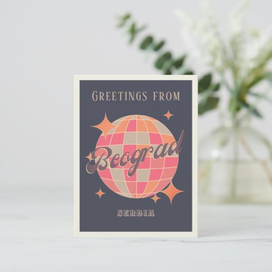 Belgrado Beograd Servië retro groeten Briefkaart (Staand voorkant)