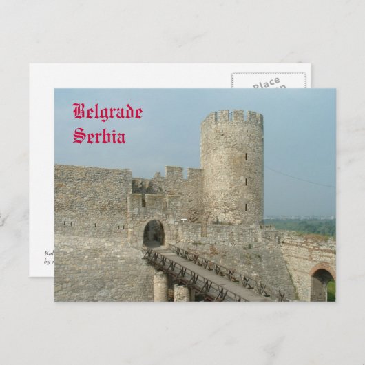 Belgrado Castle Briefkaart (Voorkant / Achterkant)