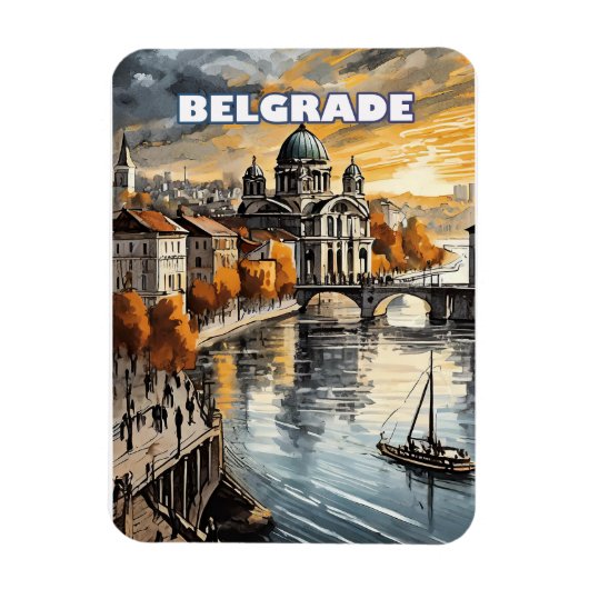 Belgrado, Contrasthoofdstad Magneet (Verticaal)