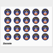 Belgrado Flag Ronde Sticker (Vel)