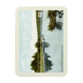 Belgrado Lake, Maine 1910  stijl magneet (Verticaal)
