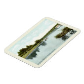 Belgrado Lake, Maine 1910  stijl magneet (Linkerzijde)