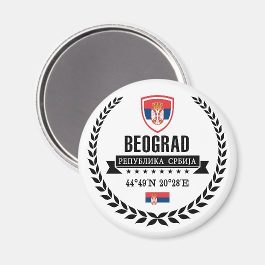 Belgrado Magneet (Voorkant / Achterkant)