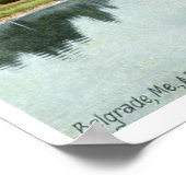 Belgrado Meer, Maine 1910  Poster (Hoek)