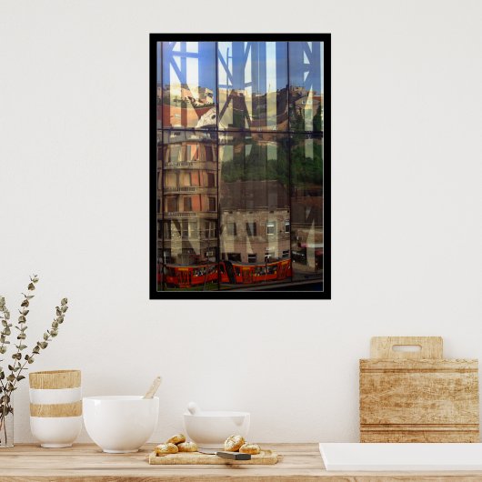 Belgrado Reflecties 1 Poster (Keuken)