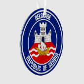 Belgrado Round Emblem Ornament (voorkant)