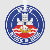 Belgrado Round Emblem Ornament (achterkant)