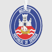 Belgrado Round Emblem Ornament (voorkant)
