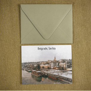 Belgrado Servië Balkan Panorama Uitzicht Briefkaart