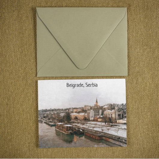 Belgrado Servië Balkan Panorama Uitzicht Briefkaart