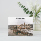 Belgrado Servië Balkan Panorama Uitzicht Briefkaart (Staand voorkant)