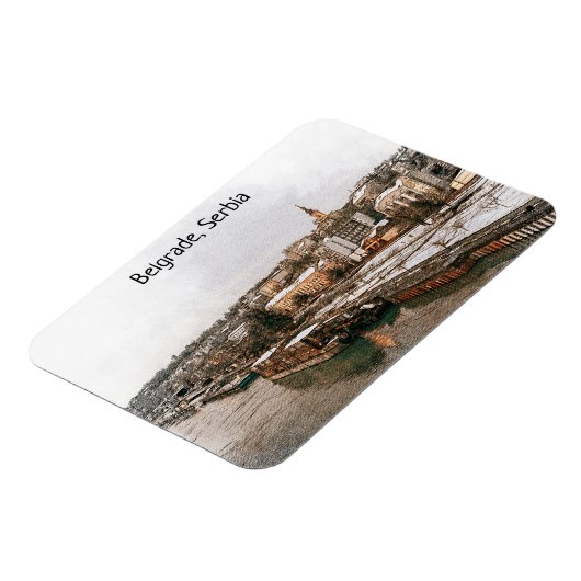 Belgrado Servië Balkan Panorama Uitzicht Magneet (Linkerzijde)