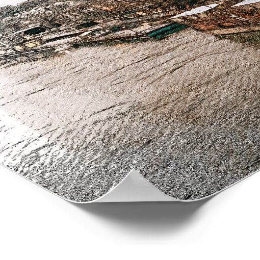 Belgrado Servië Balkan Panorama Uitzicht Poster (Hoek)