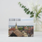Belgrado Servië Briefkaart (Staand voorkant)