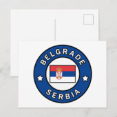 Belgrado Servië Briefkaart (Voorkant / Achterkant)