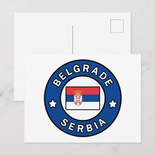 Belgrado Servië Briefkaart (Voorkant / Achterkant)