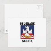 Belgrado Servië Briefkaart (Voorkant / Achterkant)