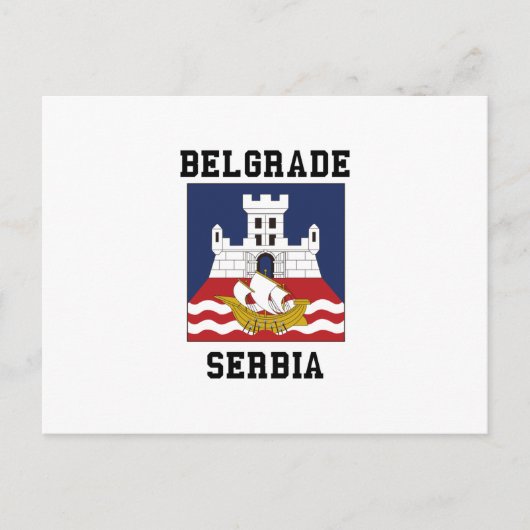 Belgrado Servië Briefkaart (Voorkant)