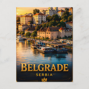Belgrado Servië Donau Stadservaring 📍 Briefkaart