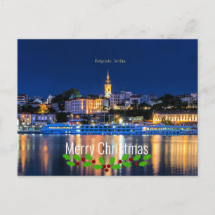Belgrado, Servië Kerstmis Briefkaart
