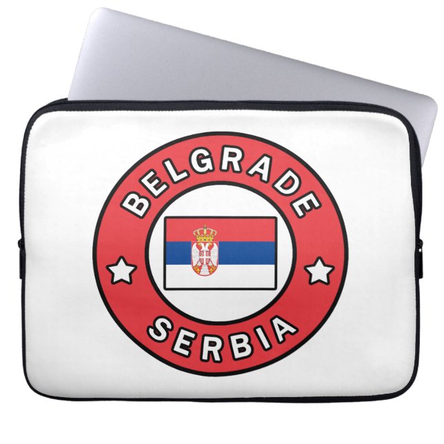 Belgrado Servië Laptop Sleeve (Voorkant)