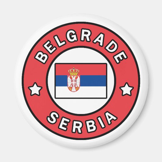 Belgrado Servië Magneet (Voorkant)