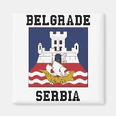 Belgrado, Servië Magneet (Voorkant)