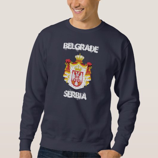 Belgrado, Servië met wapenschild Trui (Voorkant)
