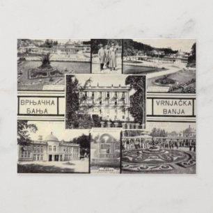 Belgrado, Servië, multiview-kaart, c. 1950 Briefkaart