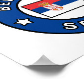 Belgrado Servië Poster (Hoek)