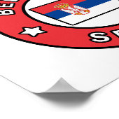 Belgrado Servië Poster (Hoek)