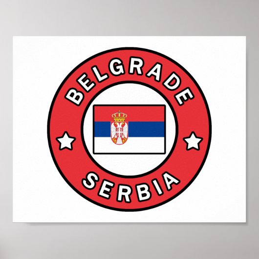 Belgrado Servië Poster (Voorkant)