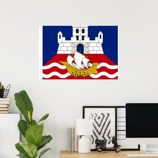 Belgrado, Servië Poster (Thuiskantoor)