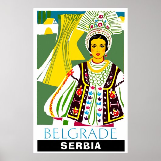 Belgrado, Servië Reisposter Poster (Voorkant)