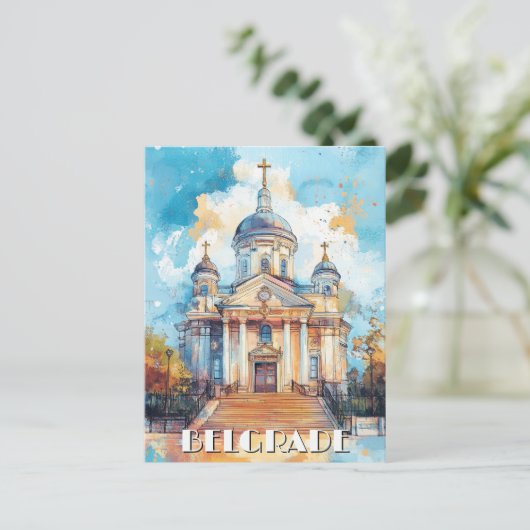 Belgrado Servië Reizen Briefkaart (Staand voorkant)