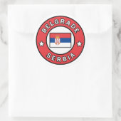 Belgrado Servië Ronde Sticker (Tas)