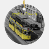 Belgrado Servië Schilderachtig kerstversiering Keramisch Ornament (Achterkant)