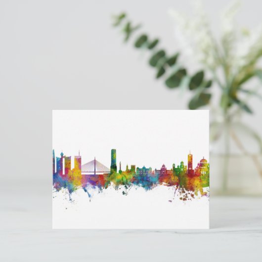 Belgrado Servië Skyline Briefkaart (Staand voorkant)