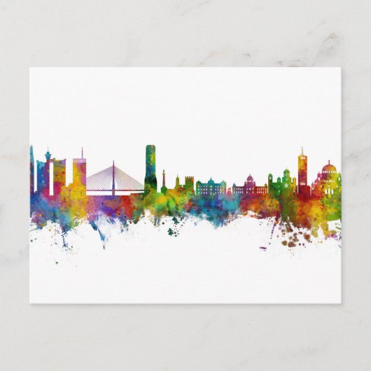 Belgrado Servië Skyline Briefkaart (Voorkant)