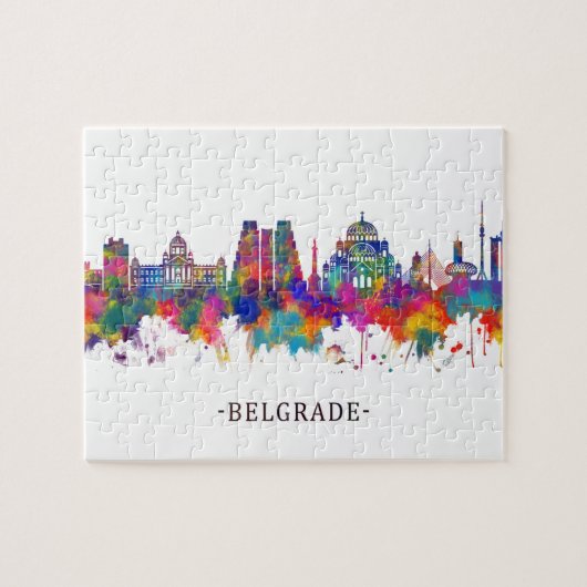 Belgrado Servië Skyline Legpuzzel (Horizontaal)