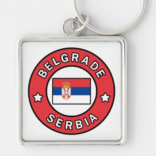 Belgrado Servië Sleutelhanger (Voorkant)