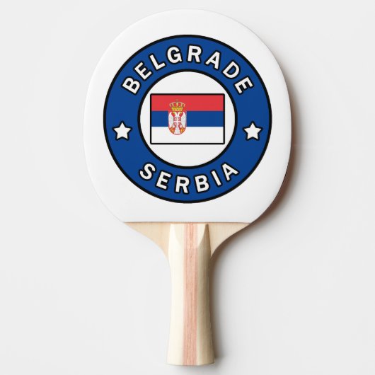 Belgrado Servië Tafeltennisbatje (Voorkant)