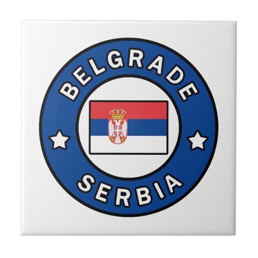 Belgrado Servië Tegeltje (Voorkant)