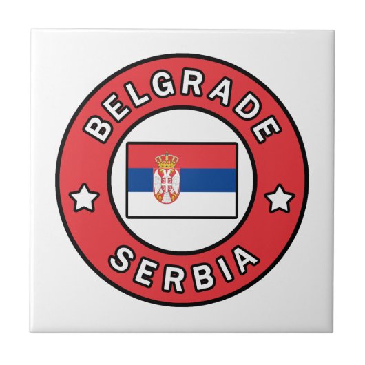 Belgrado Servië Tegeltje (Voorkant)