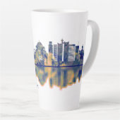 Belgrado Skyline Latte Mok (Rechterhoek)
