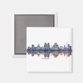 Belgrado Skyline Magneet (Voorkant / Achterkant)